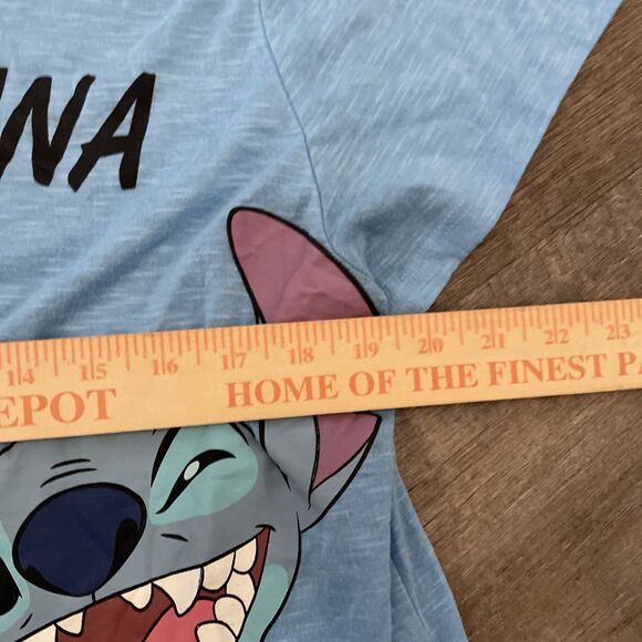 Disney Stitch Shirt Top Size 3xl color Blue OHANA - Picture 4 of 6